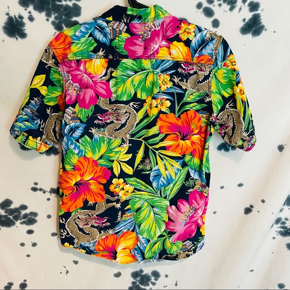 Broken Threads Floral/Dragon Button Up - Picture 2 of 4